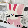 Whimsical Cat-Themed Soft Carpet for Kids' Rooms and Living Spaces